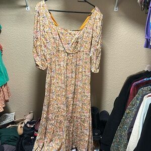 SO Floral Midi Dress NWT